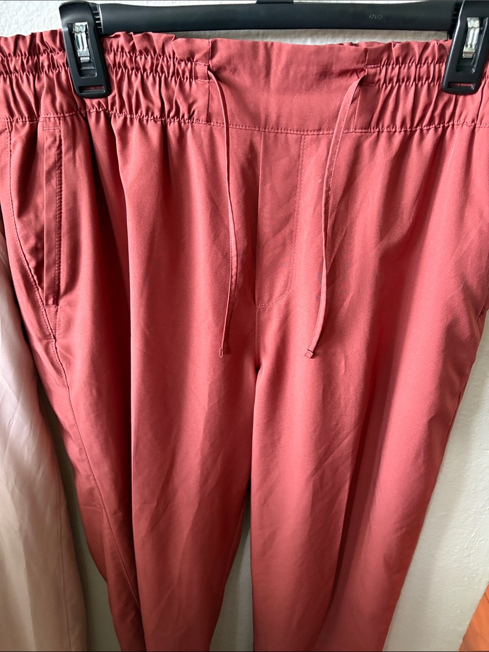 Old Navy Women's Drawstring Joggers - Blush and Terracotta - Picture 2 of 8